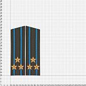 Погоны ВДВ / ВКС парадные на китель Полковник скос р/в галун (2203028) - ВОЕНТОРГ ТЫЛОВИК