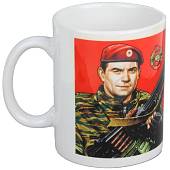Кружка с символикой Спецназ России белая (4601093) - ВОЕНТОРГ ТЫЛОВИК