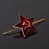Звезда СССР большая на шапку зимнюю 34 мм красная (2105048) - ВОЕНТОРГ ТЫЛОВИК