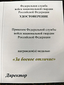 Медаль ФСВНГ ( Росгвардия ) РФ - ЗА БОЕВОЕ ОТЛИЧИЕ (2401406) - ВОЕНТОРГ ТЫЛОВИК