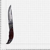 Нож складной Columbia USA Saber в чехле коричневый (3914046)  - ВОЕНТОРГ ТЫЛОВИК