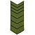 Знак - годичка ( нашивка шеврон ) нарукавный за выслугу лет ( по годам службы ) 23 года полевой вышитый (2508098) - HAKKI