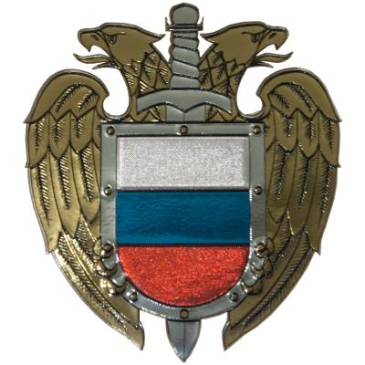 Наклейка металлизированная ФСО России 60х70 мм (4420032) - HAKKI.RU
