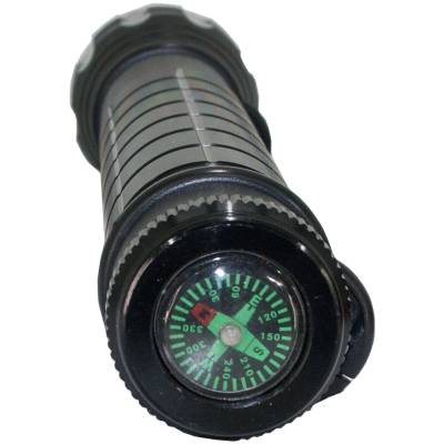 Фонарь LED Flashlight светодиодный D2038A с компасом черный (3311991) - HAKKI.RU