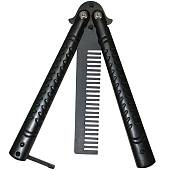 Расческа - бабочка Benchmade складная черная (3508006) - ВОЕНТОРГ ТЫЛОВИК
