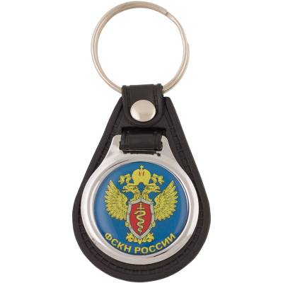 Брелок с символикой ФСКН России синий (4402023) - HAKKI.RU