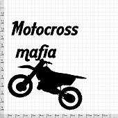 Наклейка на авто виниловая Motocross mafia 10х10 (12013013) - ВОЕНТОРГ ТЫЛОВИК