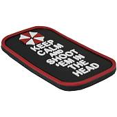 Нашивка ( шеврон патч patch ) тактическая KEEP CALM and SHOOT 'EM IN THE HEAD 3D PVC ( пластизоль ) липучке 7,5х4,5 черная (2504170) - ВОЕНТОРГ ТЫЛОВИК