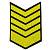 Знак - годичка ( нашивка шеврон ) нарукавный за выслугу лет ( по годам службы ) 9 лет вышитый (2508034) - HAKKI