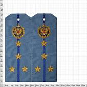 Погоны ФСБ повседневные на рубашку Капитан с эмблемой машинная вышивка пластик (2211997) - ВОЕНТОРГ ТЫЛОВИК