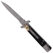 Нож складной MICROTECH автоматический выкидной черный (3913052) - ВОЕНТОРГ ТЫЛОВИК