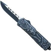 Нож складной MICROTECH автоматический выкидной Scrab 0885 D/E / Волк с чехлом черный (3913063) - ВОЕНТОРГ ТЫЛОВИК