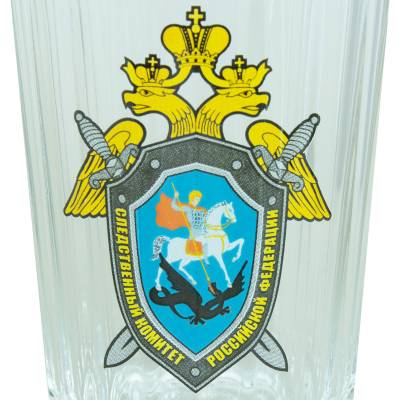Стакан граненый с символикой СК ( Следственный комитет ) России (4609124) - HAKKI.RU