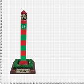 Столб пограничный сувенирный СССР 28 настольный 22х9х9 см (4803010) - ВОЕНТОРГ ТЫЛОВИК