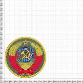 Нашивка ( шеврон патч patch ) тактическая Герб СССР вышитая на липуче D-8 оливковая (2509121) - ВОЕНТОРГ ТЫЛОВИК