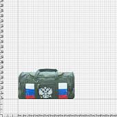 Сумка дорожная с боковым карманом триколор Россия с гербом Б-54 55х25х25 оливковая (3310807) - ВОЕНТОРГ ТЫЛОВИК