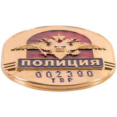 Набивка номера на знак ( жетон ) нагрудный Полиция (2104020) - HAKKI.RU