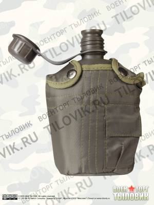 Фляга NATO ( НАТО ) походная с подсумком оливковая (3407076) - HAKKI.RU