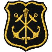 Нашивка ( шеврон ) на рукав ГШ ВМФ вышитая черная (2503295) - ВОЕНТОРГ ТЫЛОВИК