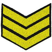 Знак - годичка ( нашивка шеврон ) нарукавный за выслугу лет ( по годам службы ) 3 года вышитый (2508028) - ВОЕНТОРГ ТЫЛОВИК