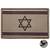 Нашивка ( шеврон патч patch ) тактическая флаг ISRAEL ИЗРАИЛЬ 3D PVC ( пластизоль ) на липучке 8х5 песочная (2504179) - HAKKI