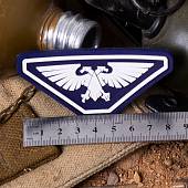 Нашивка ( шеврон патч patch ) тактическая  WARHAMMER Орел имперский 3D PVC ( пластизоль ) на липучке 8,5х4,5 синяя (2504816) - ВОЕНТОРГ ТЫЛОВИК