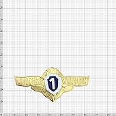 Знак нагрудный Классность рядовой состав МО РФ 1 класс закрутка (2301120) - ВОЕНТОРГ ТЫЛОВИК