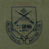 Футболка 726 GEAR мужская Мilitary athletic shooting club оливковая (1214008) - ВОЕНТОРГ ТЫЛОВИК