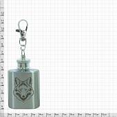Фляга подарочная с символикой Лиса 1 OZ-30 мл серебристая (4608080) - ВОЕНТОРГ ТЫЛОВИК