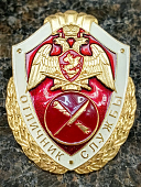 Знак нагрудный ФСВНГ ( Росгвардия ) РФ ОТЛИЧНИК СЛУЖБЫ в органах управления (2301632) - ВОЕНТОРГ ТЫЛОВИК