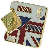 Значок ( знак ) олимпийский Лондон / London 2012 команда России Парусный спорт / Sailing коллекционный на пимсе (2308020) - ВОЕНТОРГ ТЫЛОВИК