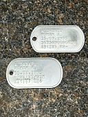 Жетон DOG TAG именной НАТО ( NATO forces ) США ( USA ) с набивкой номера (2104999) - ВОЕНТОРГ ТЫЛОВИК