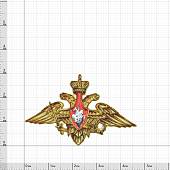 Наклейка металлизированная Министерство Обороны России 47х30 (4420069) - ВОЕНТОРГ ТЫЛОВИК
