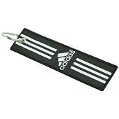 Брелок с символикой ADIDAS ( АДИДАС ) вышитый полоса ( лента ) 13х3 черный (4402273) - ВОЕНТОРГ ТЫЛОВИК