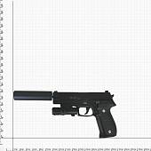 Пистолет GALAXY пневматический страйкбольный Sig Sauer P226 с глушителем магазин 10 шт калибр 6 мм (3219055) - ВОЕНТОРГ ТЫЛОВИК