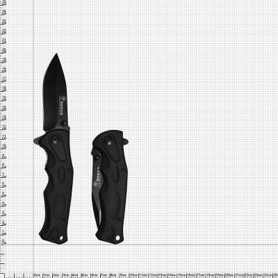 Нож складной BOKER полуавтоматический с клипсой черный (3913098) - HAKKI.RU