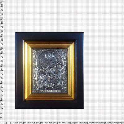 Плакетка ( панно ) Икона Георгий Победоносец 180х160 (4406298) - HAKKI.RU