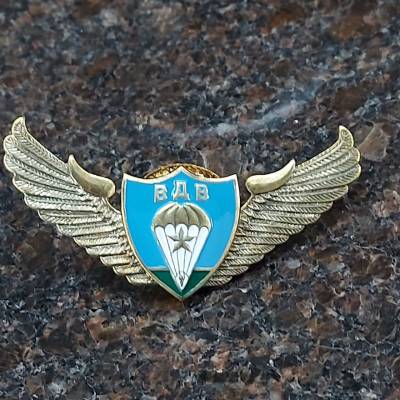 Знак нагрудный ВДВ / Спецназ крылья парашют закрутка (2301235) - HAKKI.RU