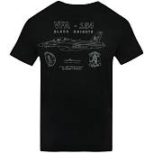 Футболка 726 GEAR мужская Black kinghts one five four черная (1214030) - ВОЕНТОРГ ТЫЛОВИК