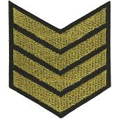Знак - годичка ( нашивка шеврон ) нарукавный за выслугу лет ( по годам службы ) 4 года вышитый (2508103) - ВОЕНТОРГ ТЫЛОВИК