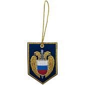 Вымпел мини в авто ФСО России вышитый 10х7 васильковый (4501036) - ВОЕНТОРГ ТЫЛОВИК