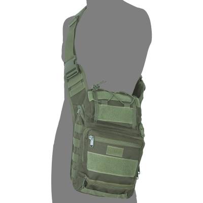 Сумка-органайзер TAC через плечо тактическая MOLLE оливковая (3310326) - HAKKI.RU