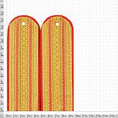 Погоны Полиции ОВД МВД парадные на китель 2 просвета галун (2205140) - ВОЕНТОРГ ТЫЛОВИК