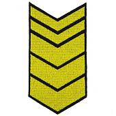 Знак - годичка ( нашивка шеврон ) нарукавный за выслугу лет ( по годам службы ) 17 лет вышитый (2508042) - ВОЕНТОРГ ТЫЛОВИК