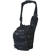 Сумка-органайзер TAC через плечо тактическая MOLLE камуфлированная camo-multi черный (3310324) - ВОЕНТОРГ ТЫЛОВИК