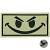 Нашивка ( шеврон патч patch ) тактическая Smile 3D PVC ( пластизоль ) на липучке 7х3,5 флуоресцентная (2504073) - HAKKI