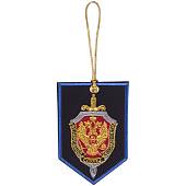 Вымпел мини в авто ФСБ России вышитый 10х7 с синим кантом черный (4501043) - ВОЕНТОРГ ТЫЛОВИК