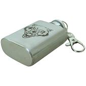 Фляга подарочная с символикой Волк 1 OZ-30 мл серебристая (4608068) - ВОЕНТОРГ ТЫЛОВИК