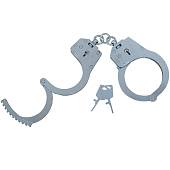 Наручники Handcuffs БР-1КФ ( БР-С БРС ) КРАБ модифицированные конвойные с фиксатором никелированные (3204023) - ВОЕНТОРГ ТЫЛОВИК
