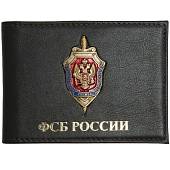 Обложка для удостоверения с жетоном ФСБ России кожа ЛЮКС коричневая (4204290) - ВОЕНТОРГ ТЫЛОВИК